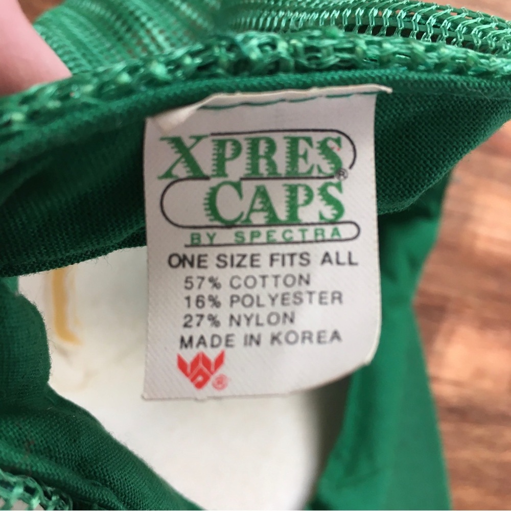 NEW! Vintage Trucker’s Cap 'Abe Lines Worcester MA' Adjustable Back Green White - Picture 8 of 8